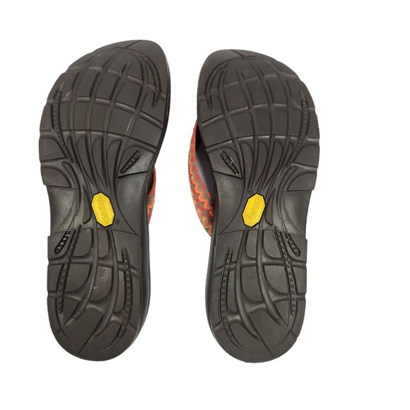 Women's Chaco Flip Flops Size W9 Vibram Soles Durable Comfortable Footwear - Picture 4 of 9